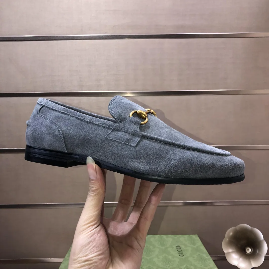 Men's shoes 💰580💰[GUCCI—Gucci] The latest high-end version of Gucci. Official website new model. Available at the same time at counters, the uppers are made of original cowhide imported from Italy/matched with the original special material splicing design concept; "highlight, high-end, grade, extravagance" and exquisite workmanship (original mesh fabric) sole: original factory special outsole size (38-45) (custom-made 45 non-returnable)